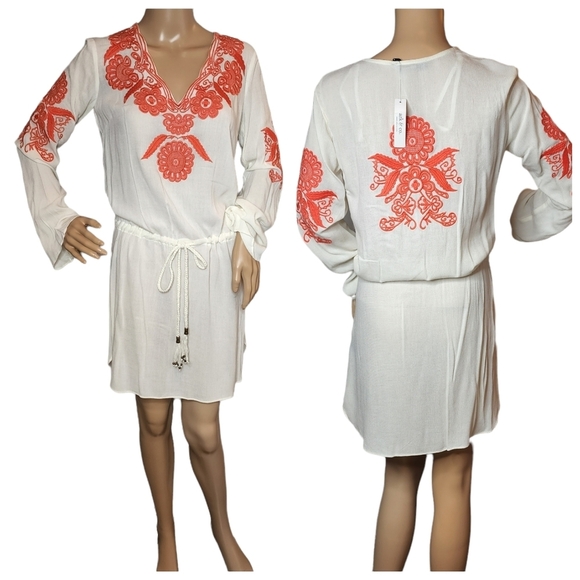 NWT ark & co embroidered flowy dress - Picture 1 of 16